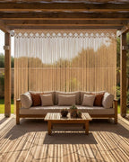 El Yapımı  Makrome Perde – Balkon, Pencere ve Pergola İçin Boho Dekoratif Perde